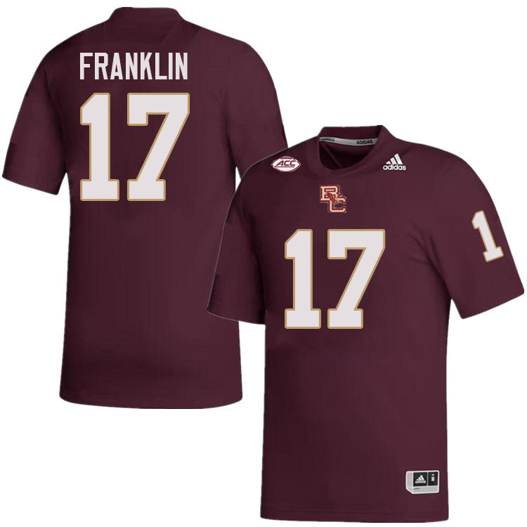 Jeremiah Franklin Jersey,#17 Jeremiah Franklin Boston College Eagles Football Jersey,Uniforms-Maroon